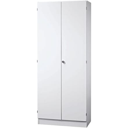 Archiefkast, 5 ordnerhoogten, afsluitbaar, B 800 x D 420 x H 2004 mm, wit/wit