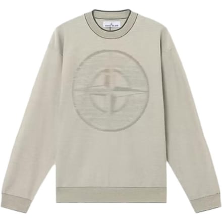Sweatshirt à col rond ample à manches longues Stone Island Homme sweatshirt Kaki K1S155100014S00A7-V0059 M gray