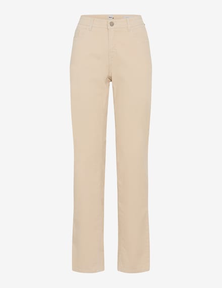 Brax Dames Jeans  Style CAROLA DARK ECRU, crèmewit, maat 34