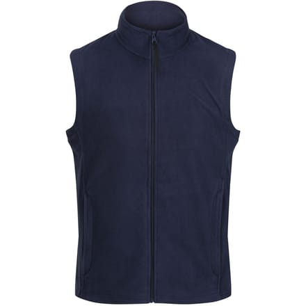 Regatta Heren Micro Fleece Bodywarmer / Gilet (Donkere marine)