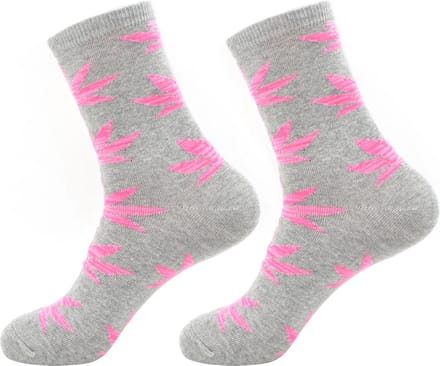 Robin Ruth - Wiet sok - Grijs/roze - Dames sok - Maat 36-42