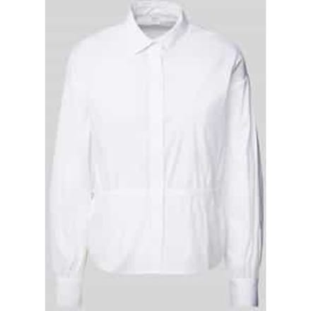 Regular fit overhemdblouse met ballonmouwen
