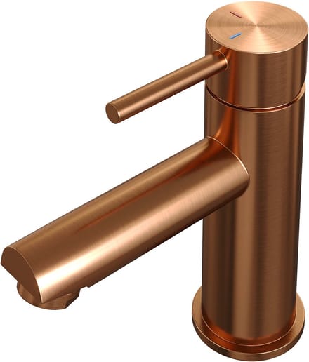 Brauer Copper Edition Wastafelmengkraan opbouw - laag - model a - PVD - geborsteld koper