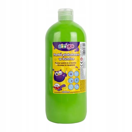 Strigo Plakkaatverf 1000ml Lichtgroen - Levendige Kleuren