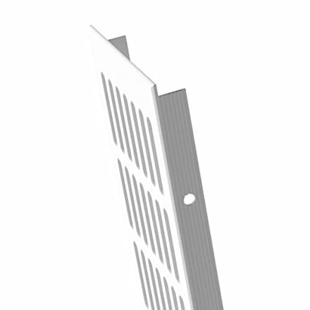 Ventilatierooster Aluminium Gep Poedercoat Wit 100mm Breed voor Verwarming en Ventilatie