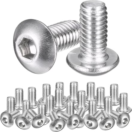 Countersunk Schroeven met Zeskantkop - Volledige Draad - RVS - Set van 220 Stuks voor Diverse Toepassingen