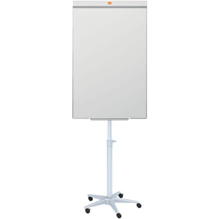 Nobo Impression Pro Stalen Mobiele Flipover - In Hoogte Verstelbaar - Inclusief Marker - Wit
