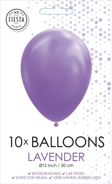 Globos Balloons Lavender 30cm 10 pcs.