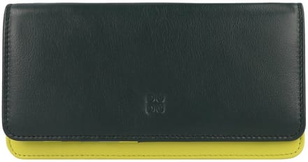DuDu Canarie Portemonnee RFID-bescherming Leder 17.5 cm - Dames - Horizontaal - mangrove