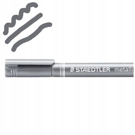 STAEDTLER Metalische Zilveren Stift met Ronde Punt
