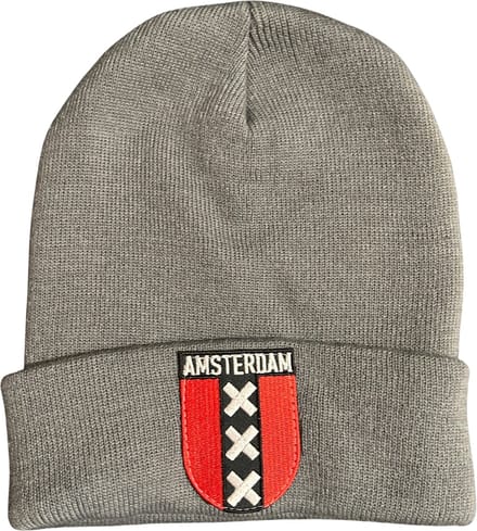 Hoogstaande Kwaliteit Muts / Beanie | One Size | Grijs Amsterdam XXX