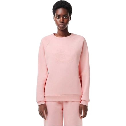 Lacoste Dames/Dames Geborduurd Logo Relaxed Fit Sweatshirt (Roze)