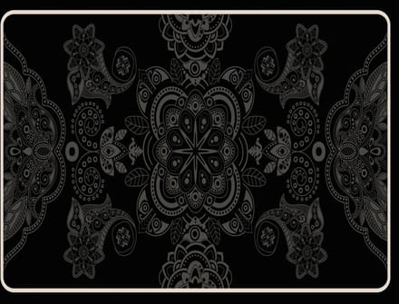 Vinyl | Vloerkleed vinyl | Nero | 170x170 cm
