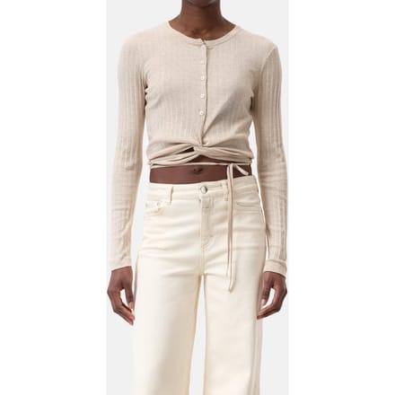 Closed Wrap Longsleeve Soft Beige Taglia: XL | Maglie a manica lunga Outlet | Donna | Marrone
