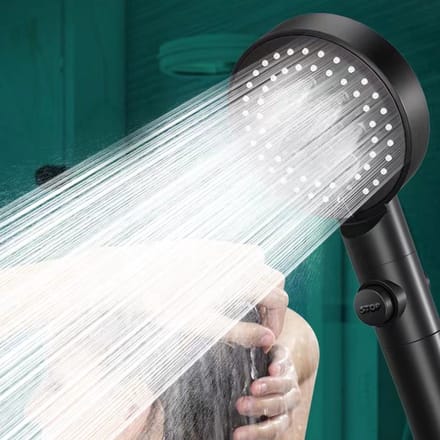 Waledano® Wateropbrengst - 5 Modus - Filterhanddouchekop - Regendouchekop - Waterbesparing - Hogedrukdouchekop - 1 Stuk