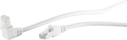 S/FTP CAT6 Gigabit netwerkkabel haaks/recht / wit - 20 meter