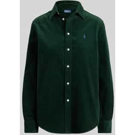 regular fit overhemdblouse van puur katoen