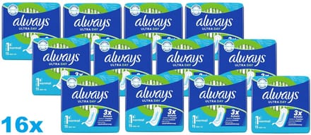 16 x Always - Ultra Day - Maandverband - Normal - 16 x 15