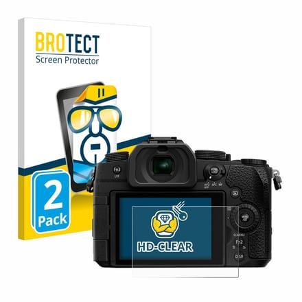BROTECT - Screenprotector voor Panasonic Lumix DC-G91 - Folie Beschermfolie transparant 2 Stuks