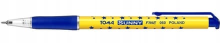 BTS Sunny Serie - Automatische Pen - Blauw - 0,7mm - Sterrenpatroon
