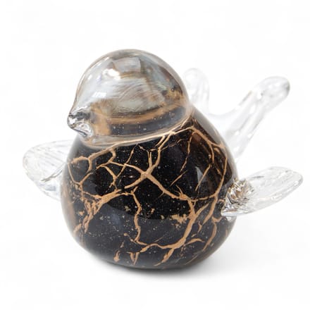 Loranto - Mini Urn Zwart met Bladgoud - met Vleugels - Urn voor Mensen