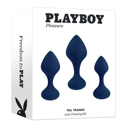 PLAYBOY PLEASURE - TAIL TRAINER ANAL TRAINING SET NAVY