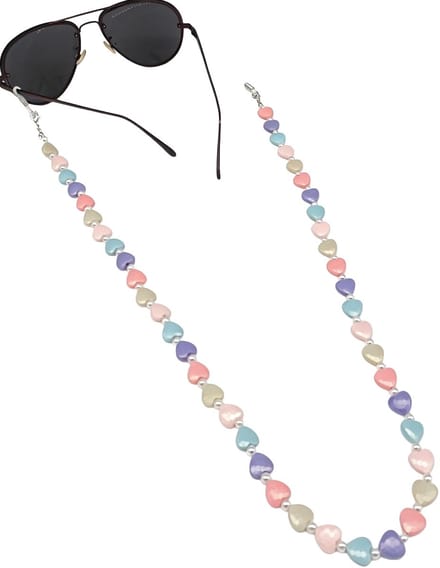Brillenkoord - hartjes - multicolor