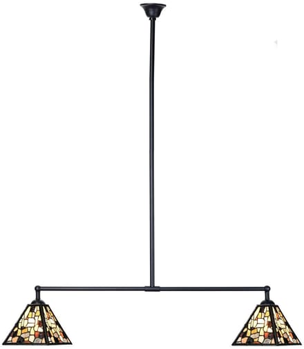 Tiffany T-lamp 2 lichts Fallingwater Small - Art Deco Trade
