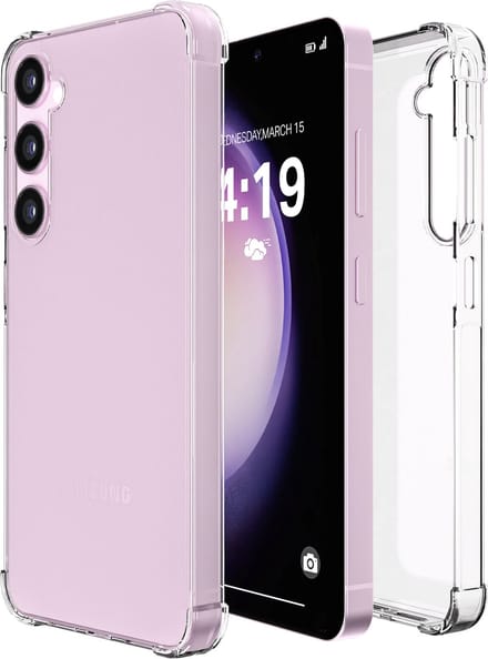 iTech Hoesje geschikt voor Samsung S23 Plus Transparant shock proof Galaxy cover hoes case