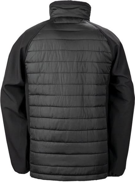Result Recycled Compass Padded Softshell RT237 - Black/Black - L