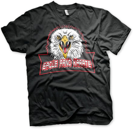 Cobra Kai Eagle Fang Karate-T-shirt, zwart