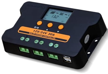 30A Zonne-Solar Charge Controller voor 12V/24V met LCD Display en USB-poort
