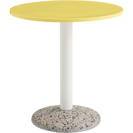 HAY Keramische Outdoortafel - bright yellow - Ø 70 cm