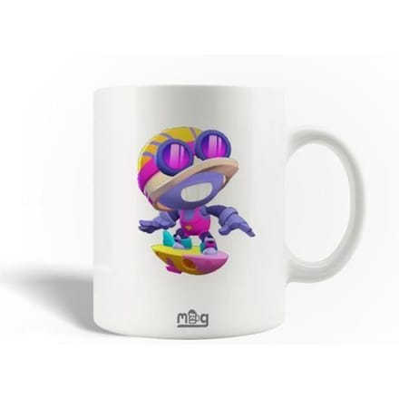 Keramische Mok - Brawl Stars - Carl - 30cl - Vaatwasserbestendig - Wit