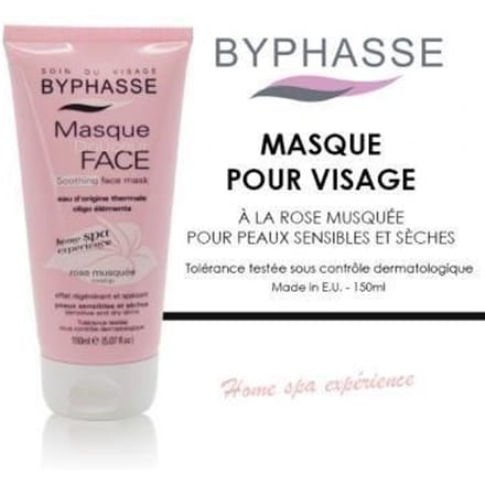 Byphasse, Home Spa, Eau Thermale, Apaisant, Masque Crème, Pour le Visage, 150 ml