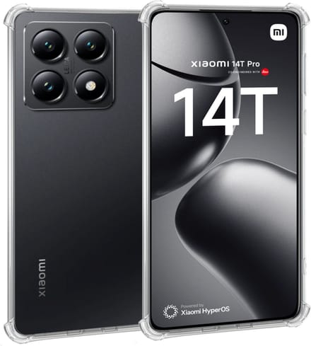 Geschikt voor Xiaomi 14T Pro - Hoesje - Shock Proof Case – Cover Transparant