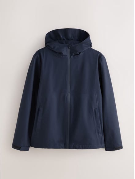 Next - Heren - DryTech - Waterdicht jack met capuchon - Blauw