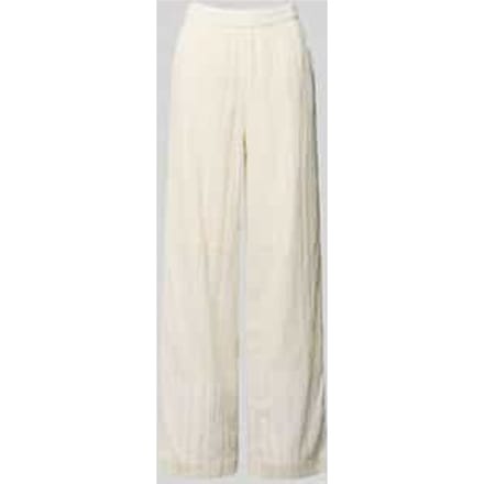 Broek met elastische band en steekzakken