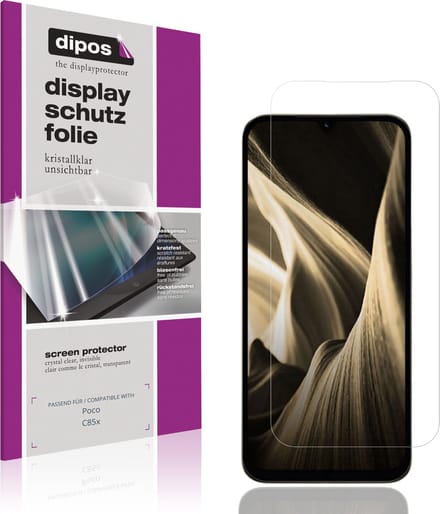 dipos – 4x Beschermfolie geschikt voor Poco C85x | Krasbestendige & heldere Screenprotector Ultra-Thin