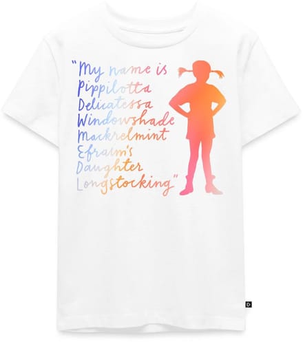 Pippi Langkous My Name Is … Bunt Premium T Shirt Kinderen