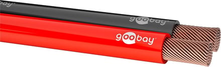 Goobay Luidsprekerkabel 2 x 2.50mm² - CCA - Rood/zwart - 100 m