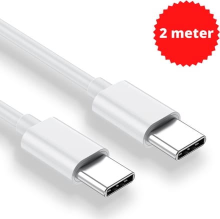 DutchOne USB C kabel 2 Meter 85W - USB C naar USB C - USB-C kabels - USB C kabel naar USB C - Oplaadkabel USB C - USBC kabel - Universeel - 1 Meter