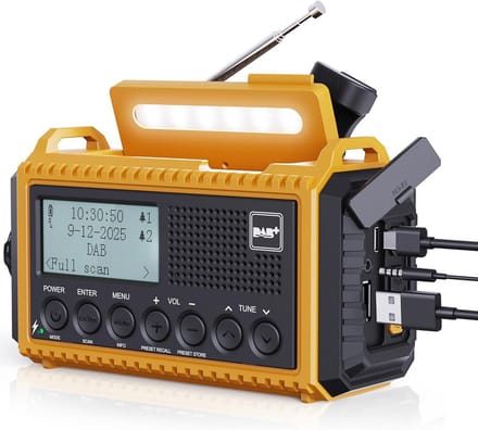 Noodradio Solar Opwindbaar - Noodpakket voor Thuis - Noodrantsoen - Mobiel