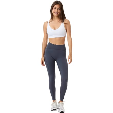 Björn Borg dames Sleek Tights - dames sportlegging - grijs