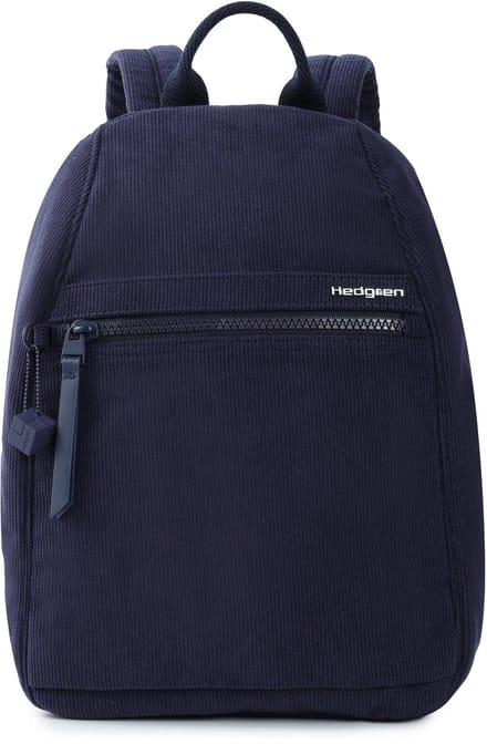 Hedgren Vogue Small Dames Rugzak met RFID-bescherming – Compact – Ribfluweel Peacoat Blue