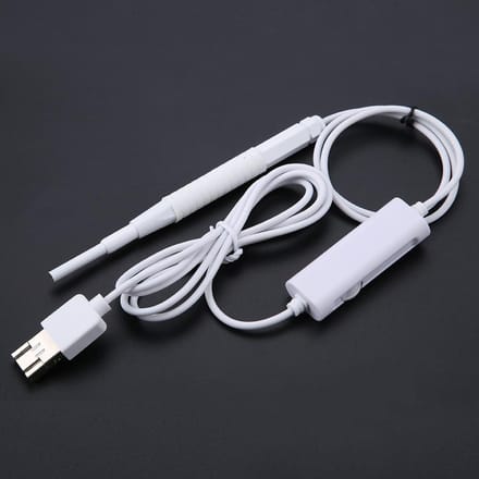 F190 WIFI 6LEDs Lumière 2 en 1 Caméra d'Inspection Médicale Visuelle Endoscope 3.9mm black