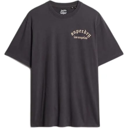 Superdry Wijdvallend Tattoo T-shirt Dark Grey Grootte: XL