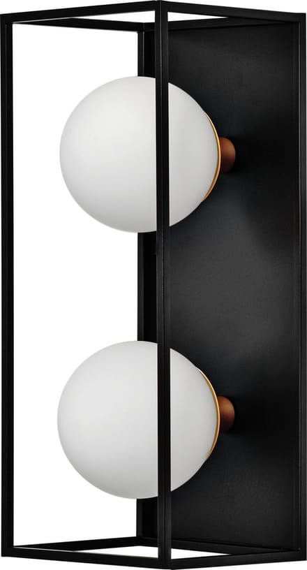 LEDVANCE DECOR Vierkante badkamer wandlamp IP44, zwart, G9