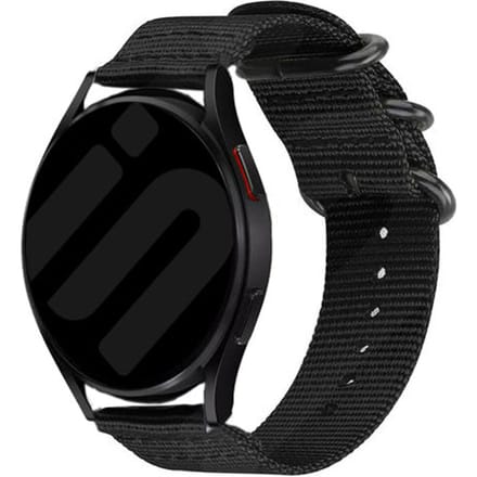 Huawei Watch GT 6 - 46mm nylon gesp bandje (zwart)