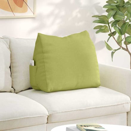 vidaXL - Rugkussen - Lichtgroen - 60 - x - 50 - x - 20 - cm - Stof